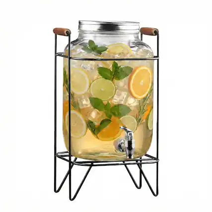 Front. Style Setter - Beck Beverage Dispenser 2.11 Gal - Clear.