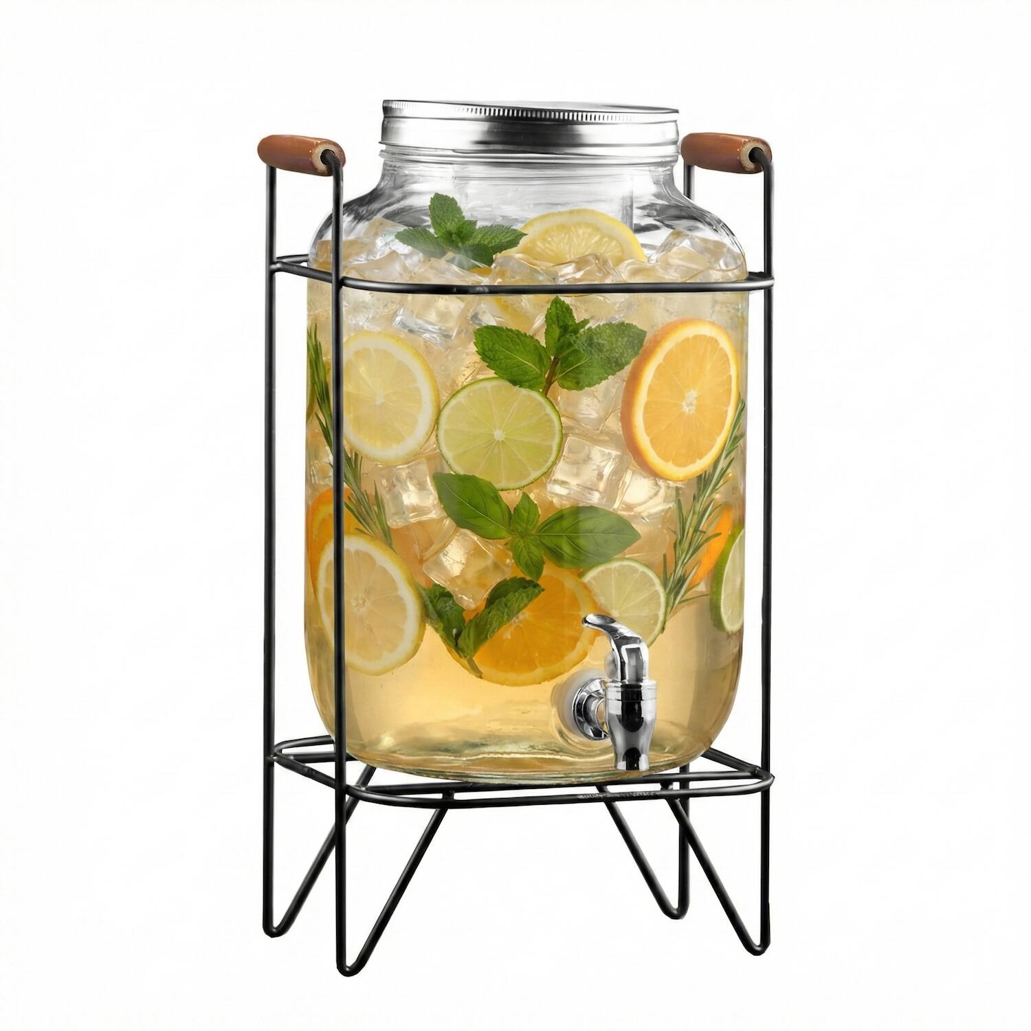 Front. Style Setter - Beck Beverage Dispenser 2.11 Gal - Clear.