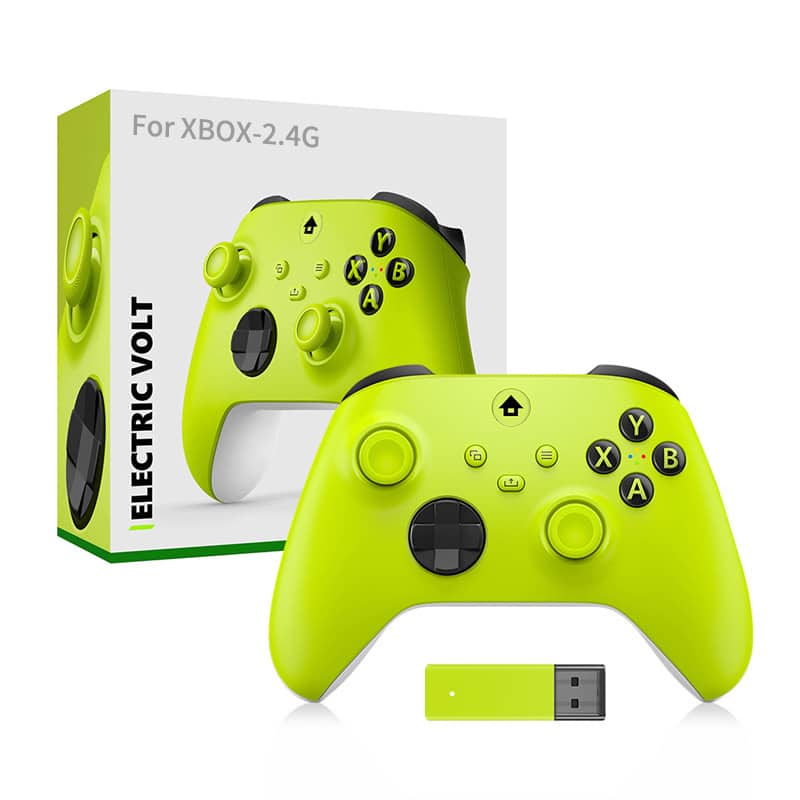Cluzine - For Xbox Series X 2.4G Wireless Controller with Receiver & Vibration - Yellow
