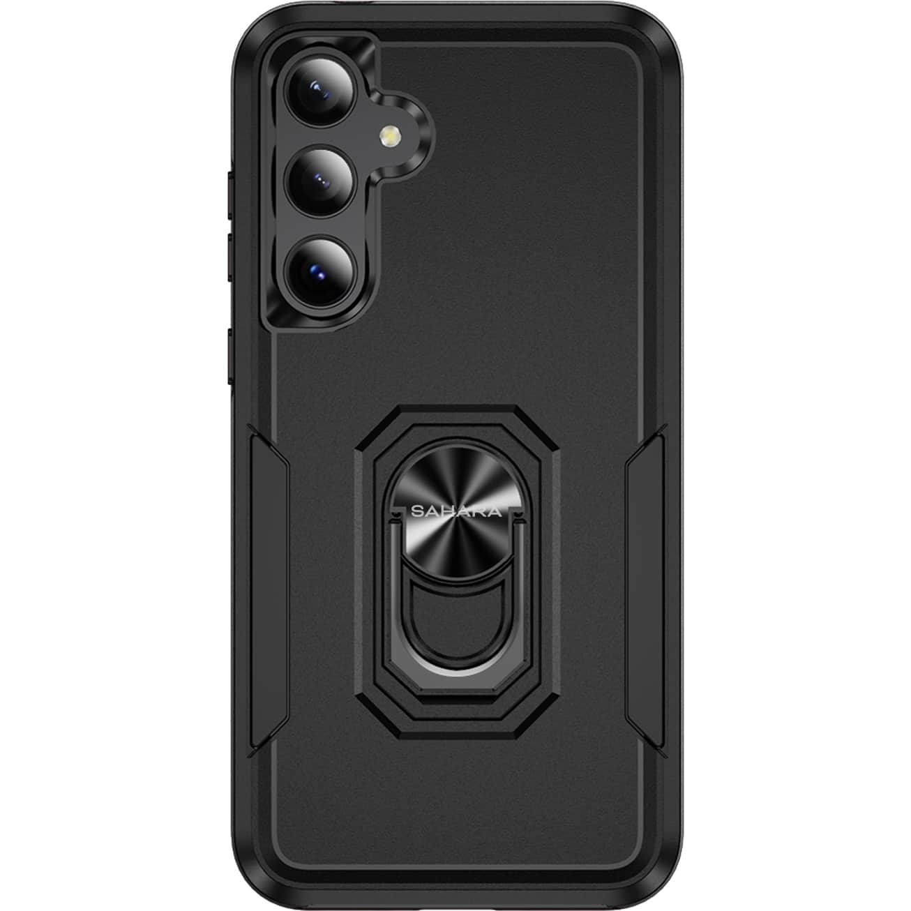 Front. SaharaCase - Raider Series Kickstand Case for Samsung Galaxy A35 5G - Scorpion Black.