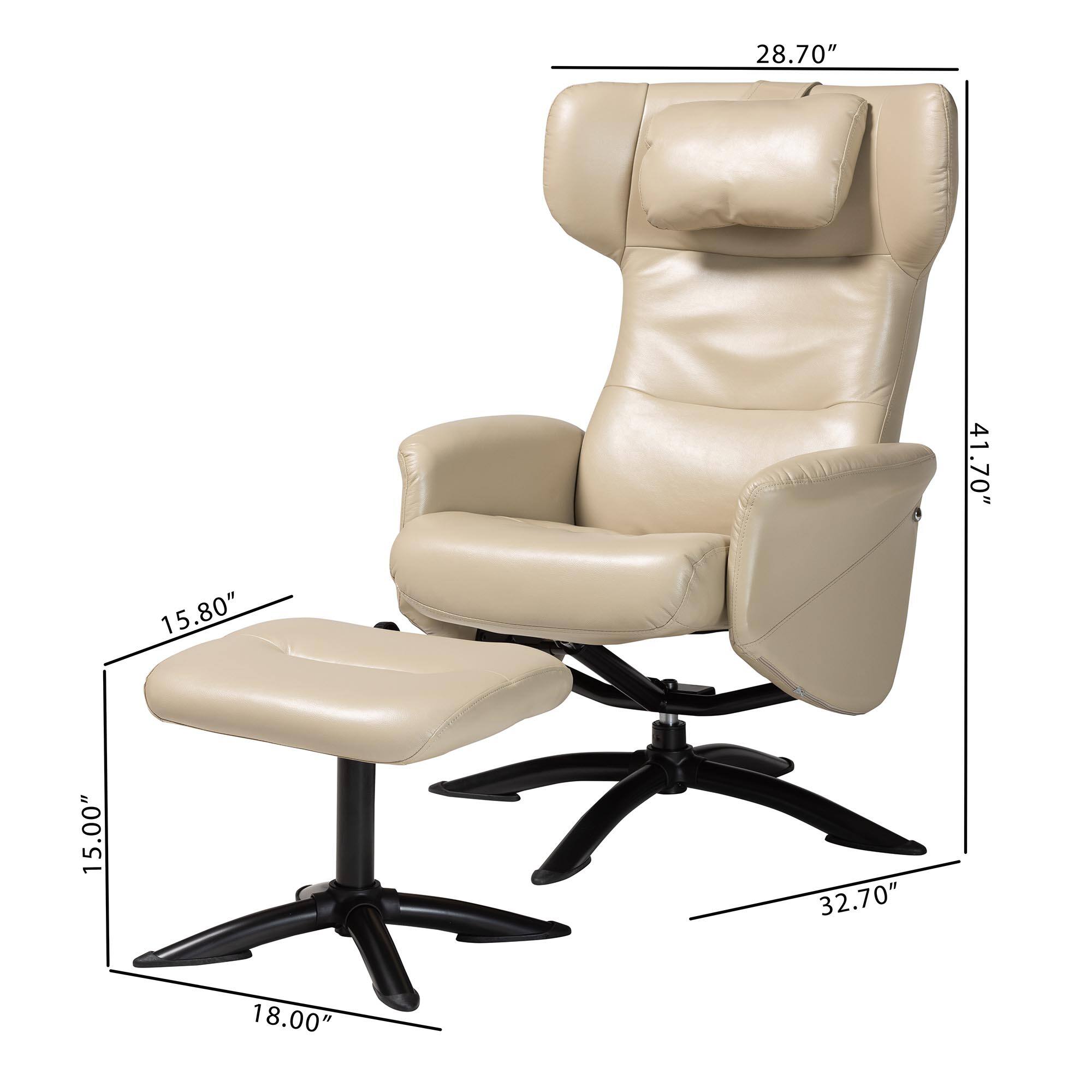 28.70" - Height of the chair

41.70" - Width of the chair

15.80" - Depth of the seat

15.00" - Height of the seat

32.70" - Width of the armrest

18.00" - Height of the base
