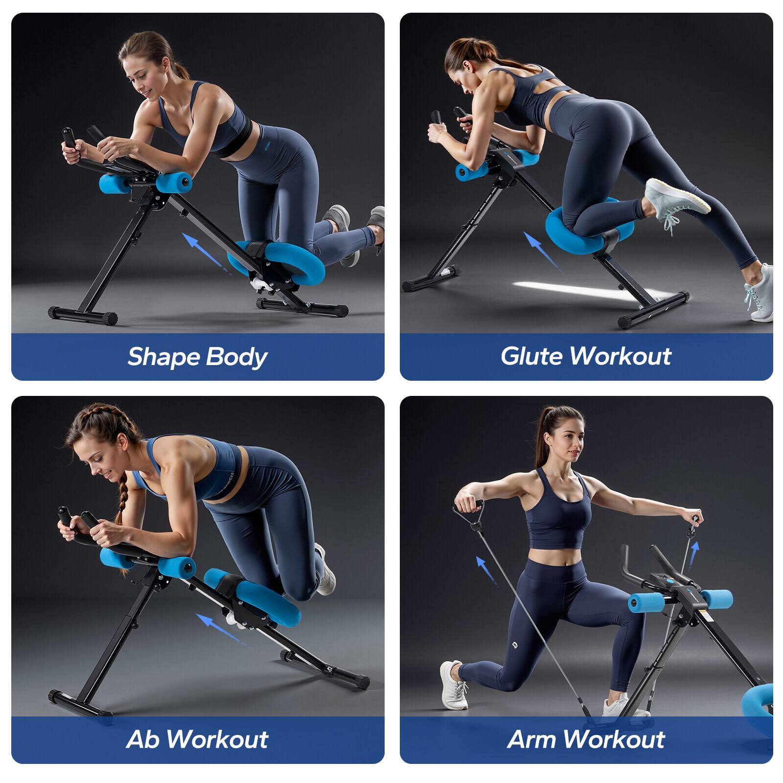 MERACH New Adjustable Ab Trainer Foldable Machine for Abs