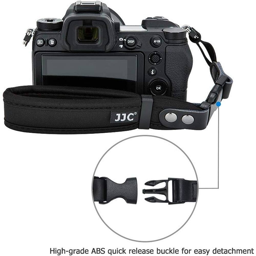 O DISP AF-ON i OK JJC  
High-grade ABS quick release buckle for easy detachment