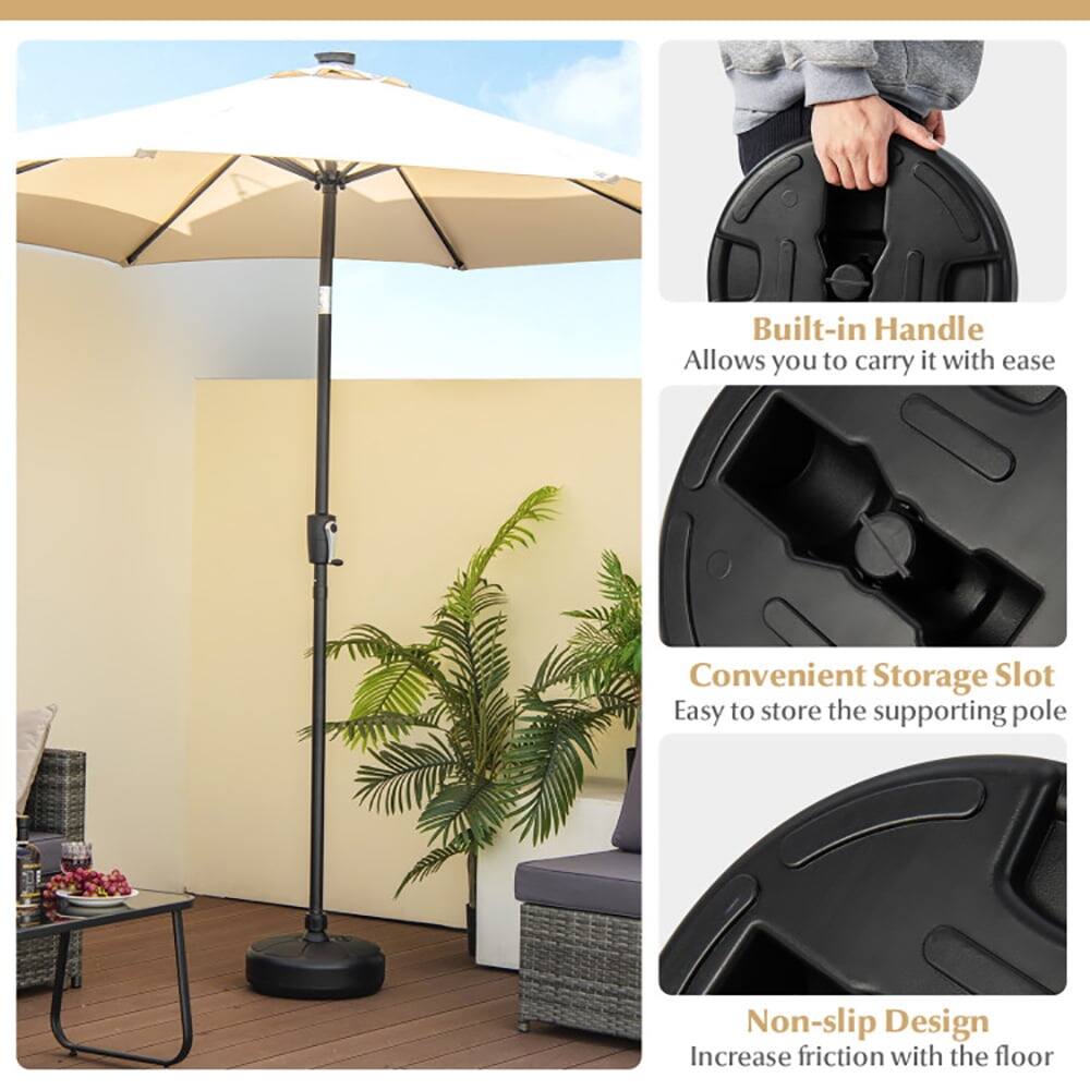 Built-in Handle  
Allows you to carry it with ease  

Convenient Storage Slot  
Easy to store the supporting pole  

Non-slip Design  
Increase friction with the floor