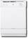Front Standard. GE - 24" Built-In Dishwasher - White-on-White.