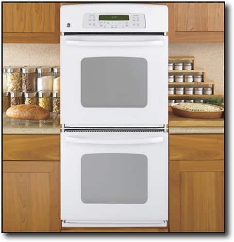 27 double wall oven white