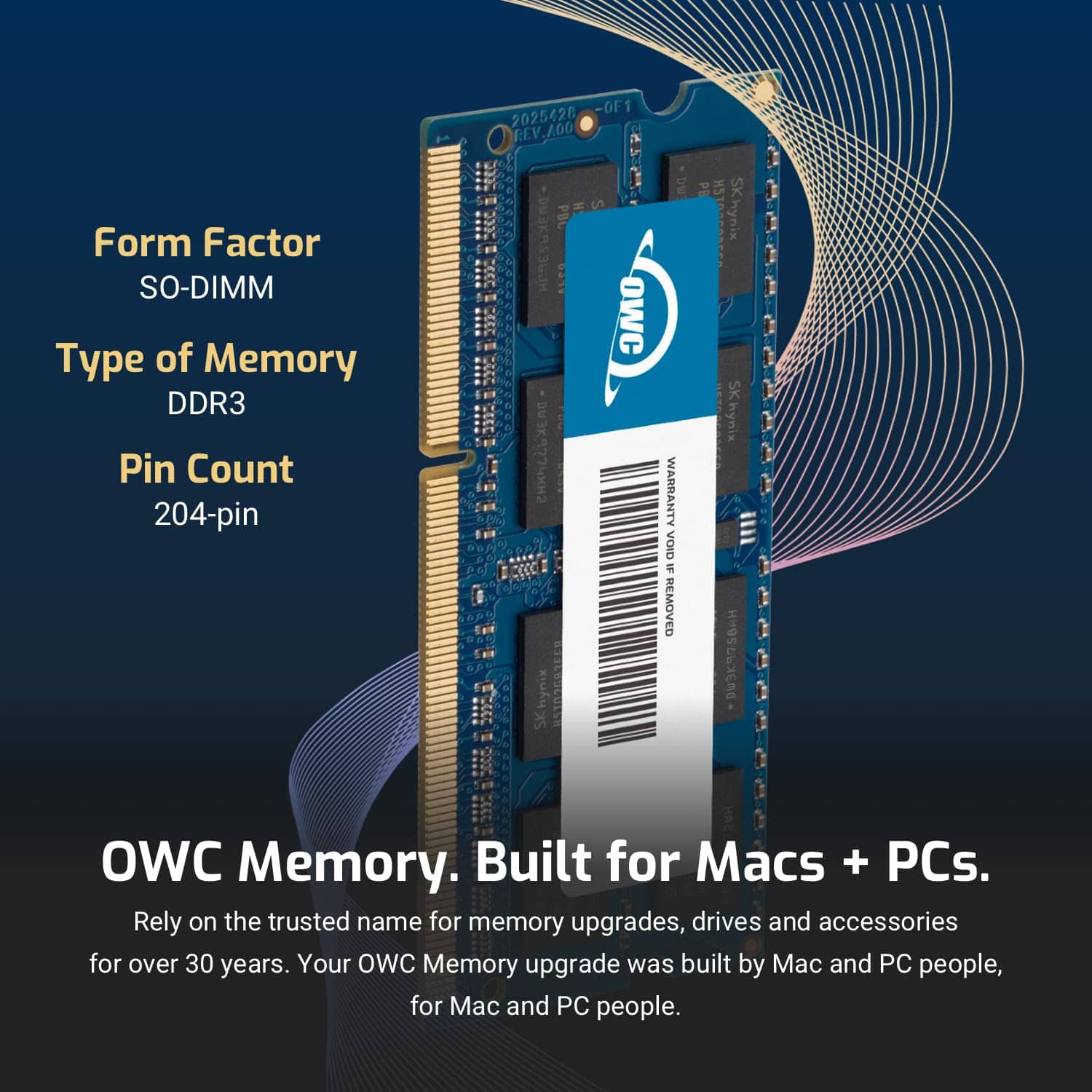 OWC 32GB (4x8GB) PC3L 12800 DDR3L 1600MHz SO DIMMs Memory