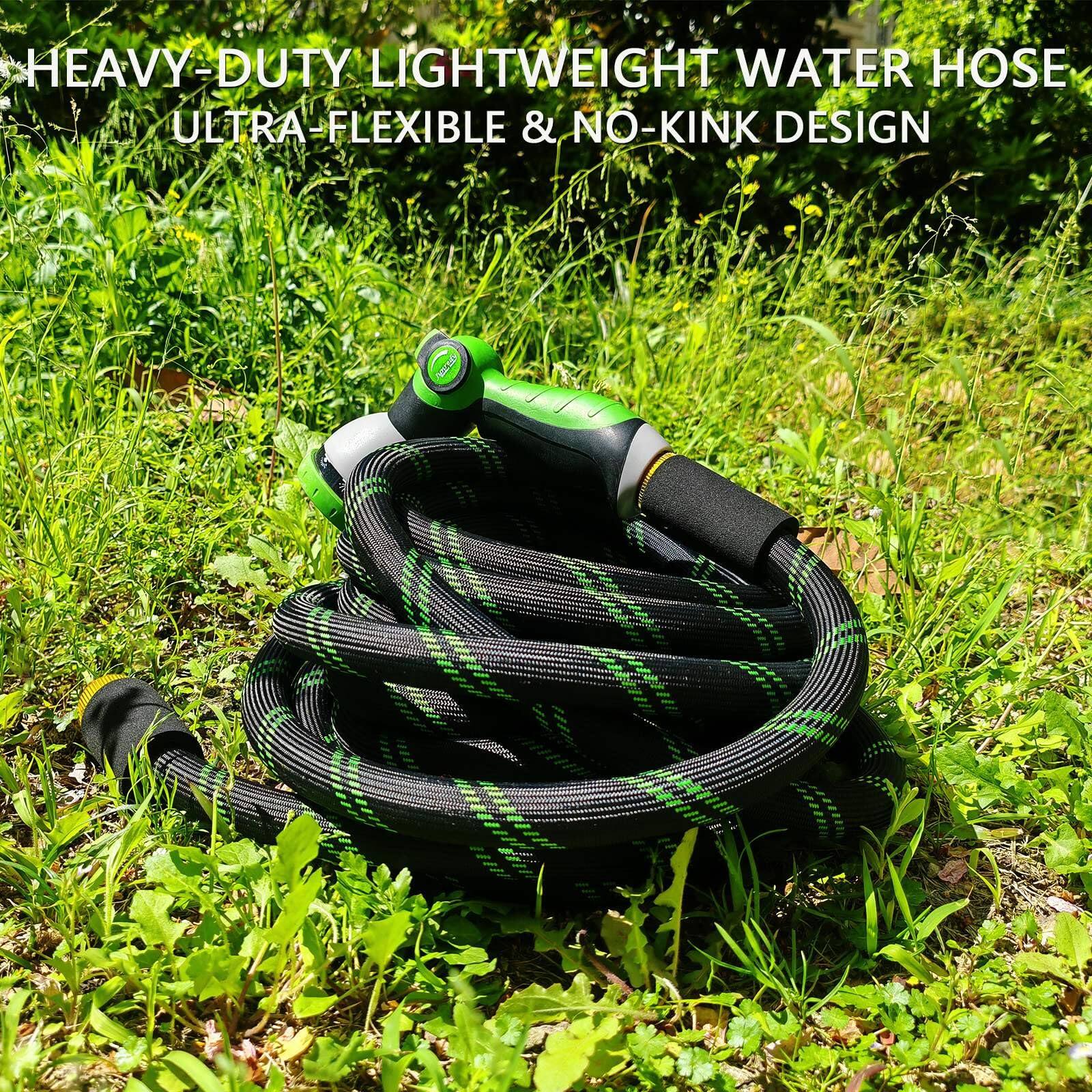 HEAVY-DUTY LIGHTWEIGHT WATER HOSE  
ULTRA-FLEXIBLE & NO-KINK DESIGN