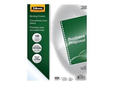 Fellowes Binding Covers Couvertures pour reliure Portadas para encuadernado 100 Business Proposal