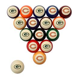 Imperial - Green Bay Packers vs. Chicago Bears Rivalry Retro Billiard Ball Set - Multicolor