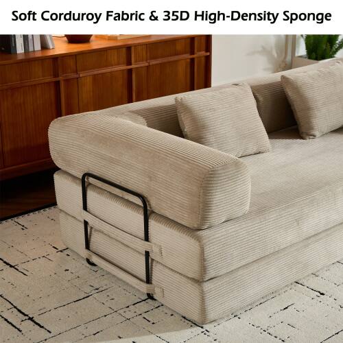Soft Corduroy Fabric & 35D High-Density Sponge