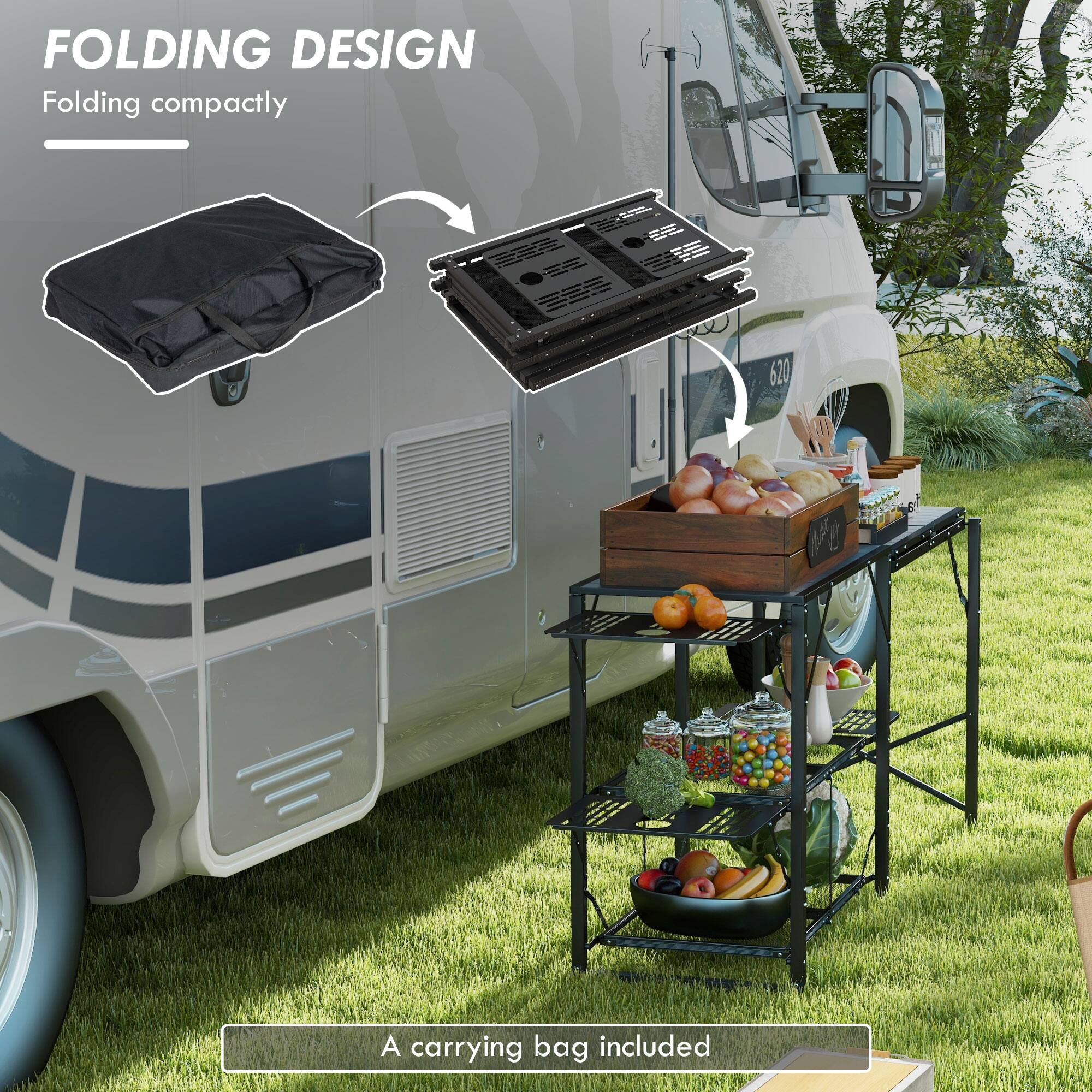 FOLDING DESIGN
Folding compactly
A carrying bag included
