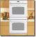 Front Standard. GE - 30" Built-In Double Electric Wall Oven - White-on-White.
