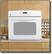Front Standard. GE - 30" Built-In Single Electric Wall Oven - White-on-White.