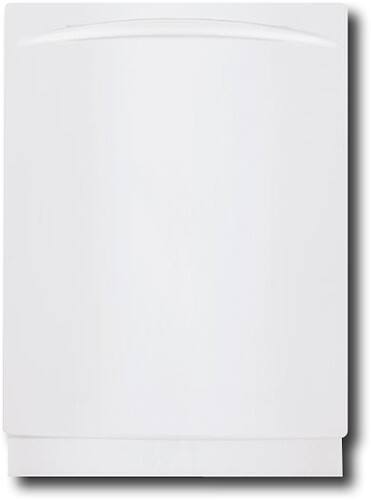 Front Standard. GE - Profile 24" Tall Tub Built-In Dishwasher - White-on-White.