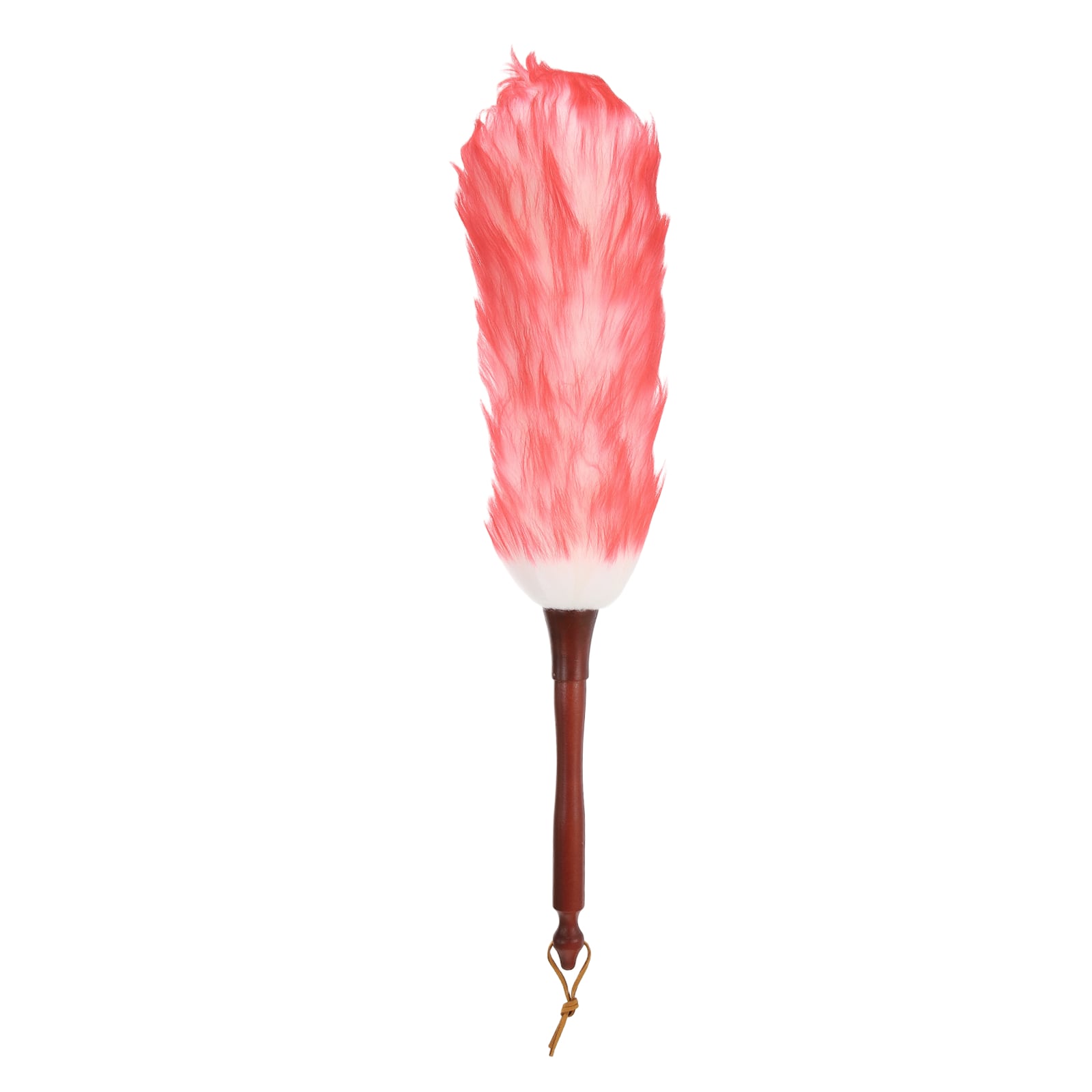 Unique Bargains - Wool Duster 20.5 Inch Natural Feather Cleaning Tool with Wooden Handle for Fans Window Blinds Shelves Furniture - White Pink price history on PriceWatchPro