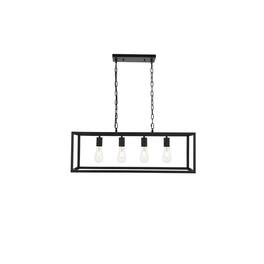 Living District - Resolute 4 light Pendant - Black