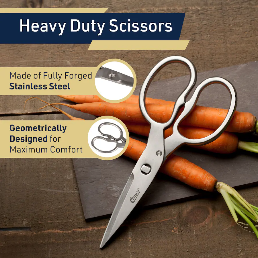 Kings County Tools Heavy Duty Kitchen Scissors Buff Satin Finish ...