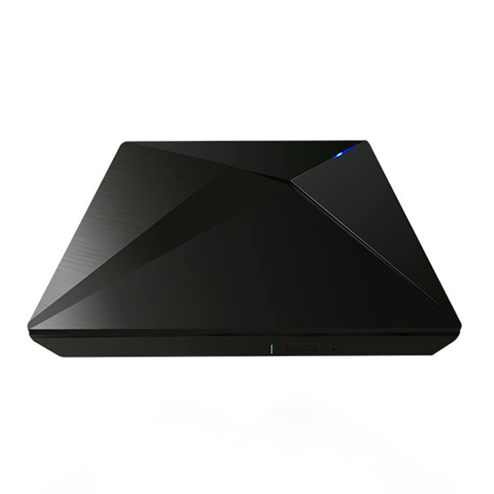 Alt View 4. Topteng - Ultra Thin External DVD Drive - USB 3.0 & Type-C, Portable CD/DVD Burner for Laptop, PC & Mac.