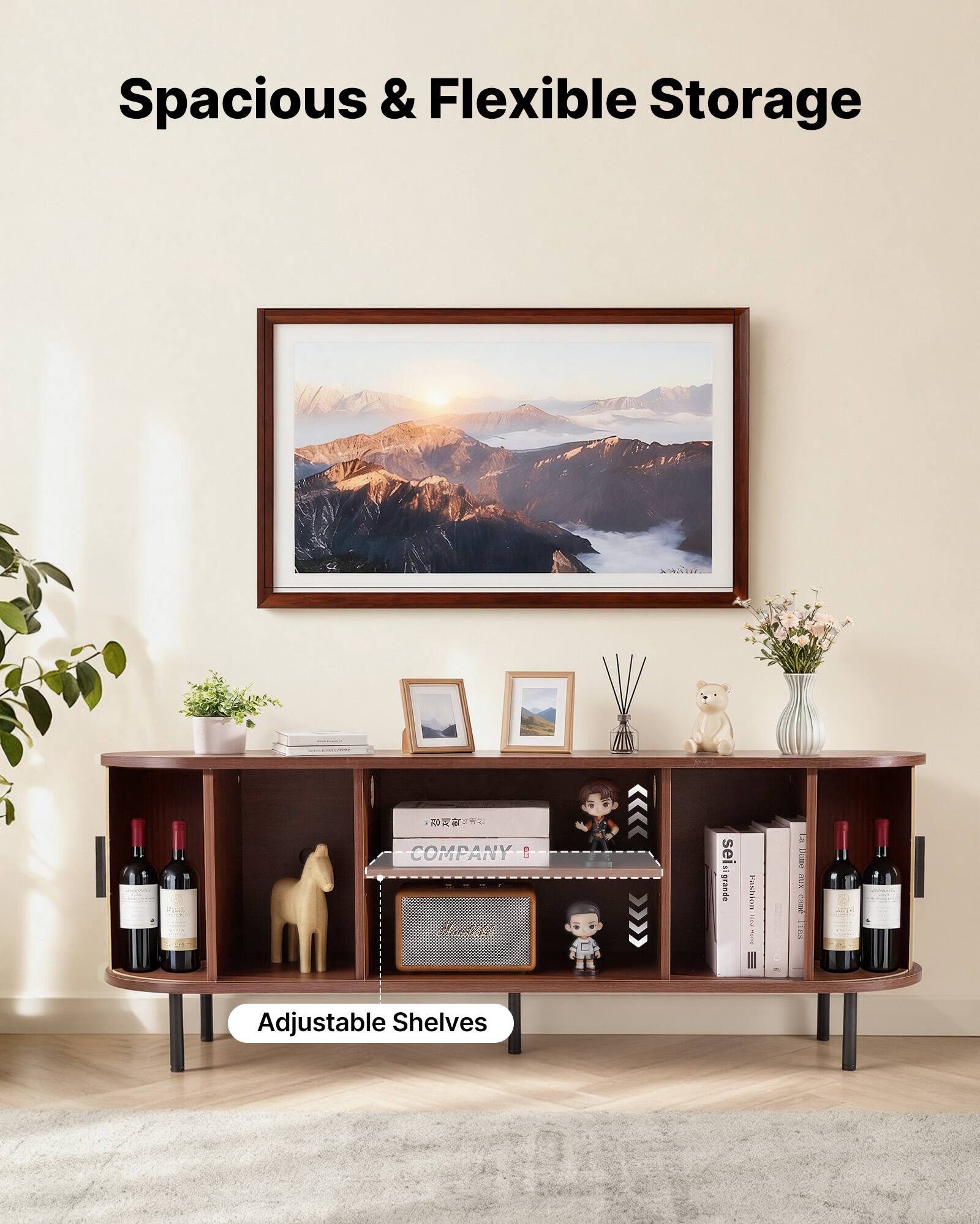 Spacious & Flexible Storage

- COMPANY
- sei grande Fashion
- Adjustable Shelves