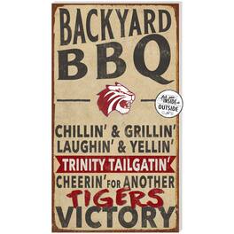 Jardine - Trinity Tigers 11'' x 20'' Indoor/Outdoor BBQ Sign - Brown