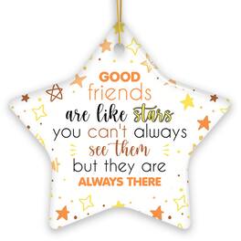 OrnamentallyYou - Good Friends are Like Stars Christmas Ornament Friendship Gift and Appreciation - Multi-colored