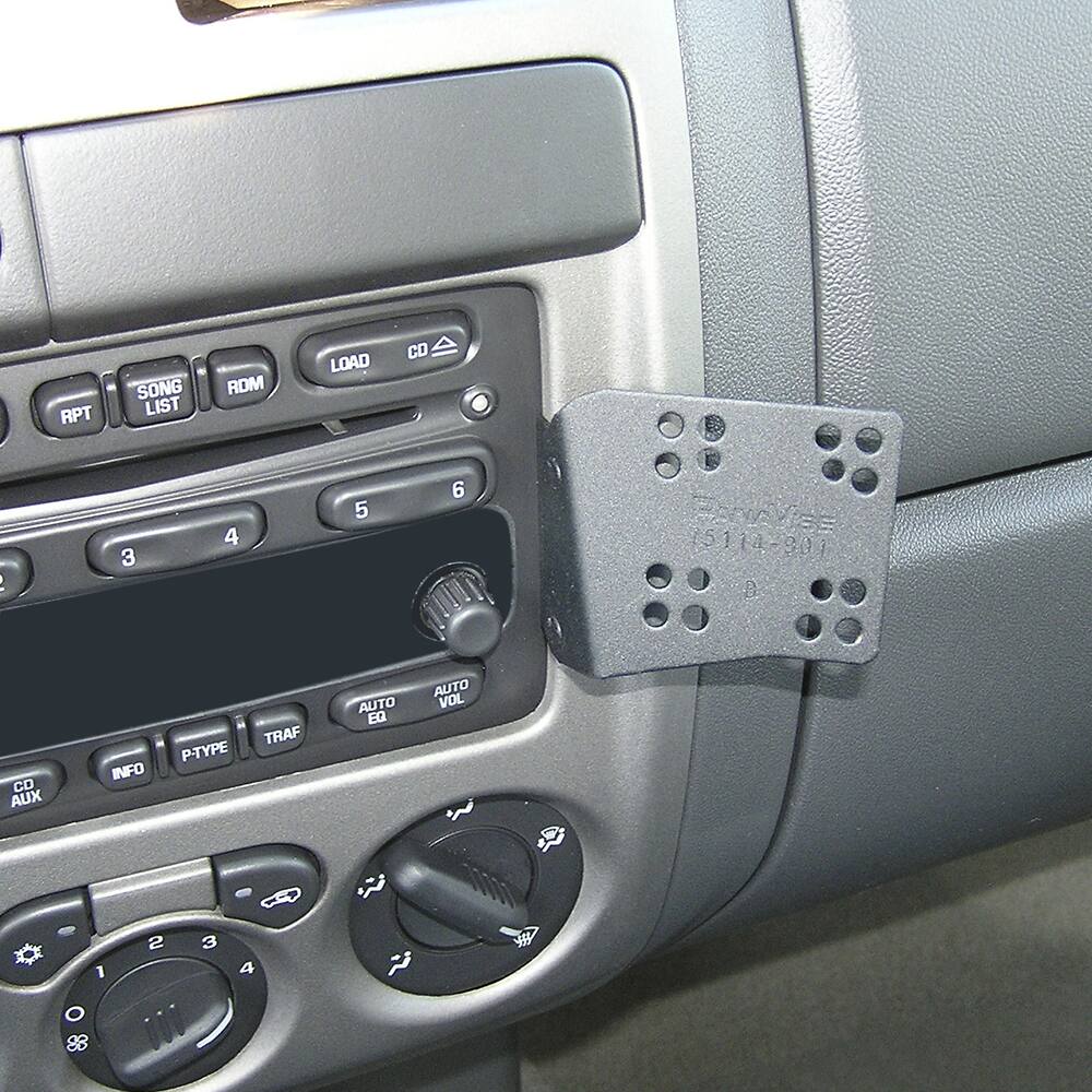 Front. PanaVise - InDash Mount for 2002-2012 Chevrolet Mid-Size Trucks - Matte Black.