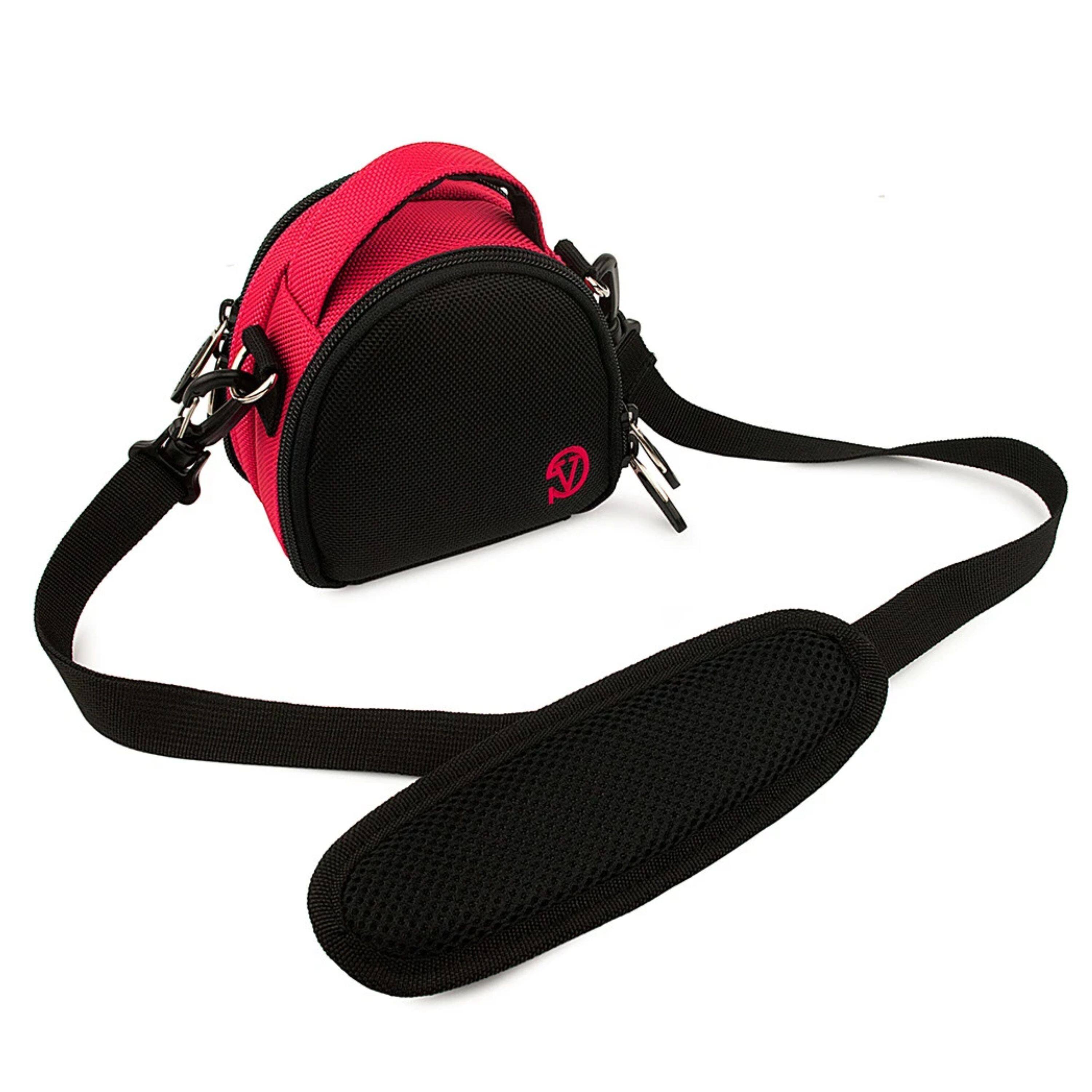 Left. Kitcheniva - Compact Digital Camera Case Shoulder Bag For Canon PowerShot - Pink.