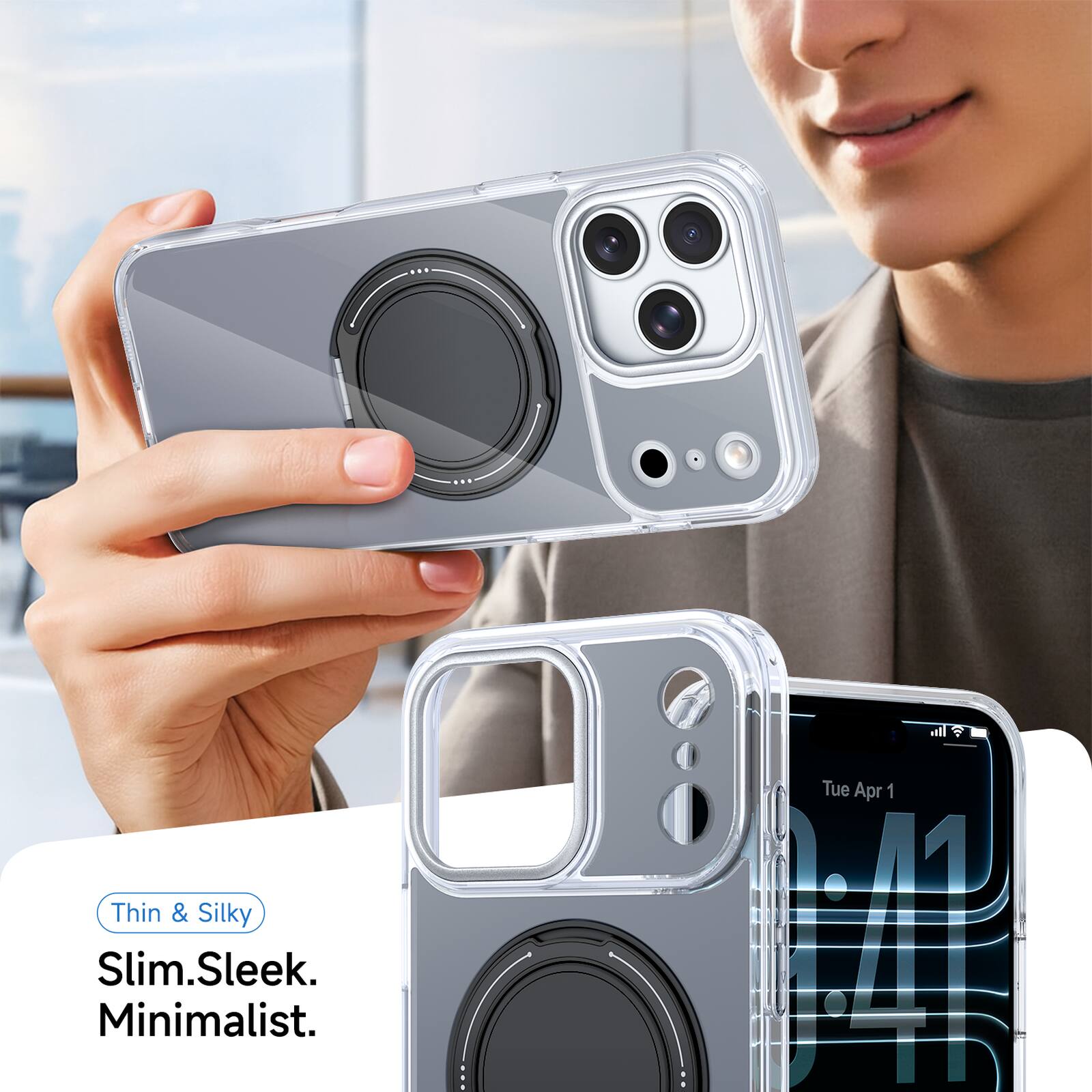 Thin & Silky  
Slim. Sleek. Minimalist.  
Tue Apr 1  
12:41