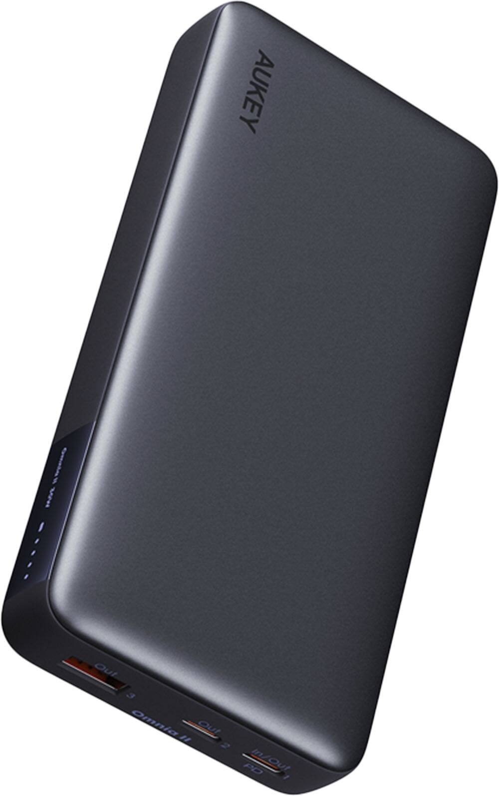 Aukey - PB-Y42 Spark X | 20,000mAh Portable Power Bank with 30W PD - Gray