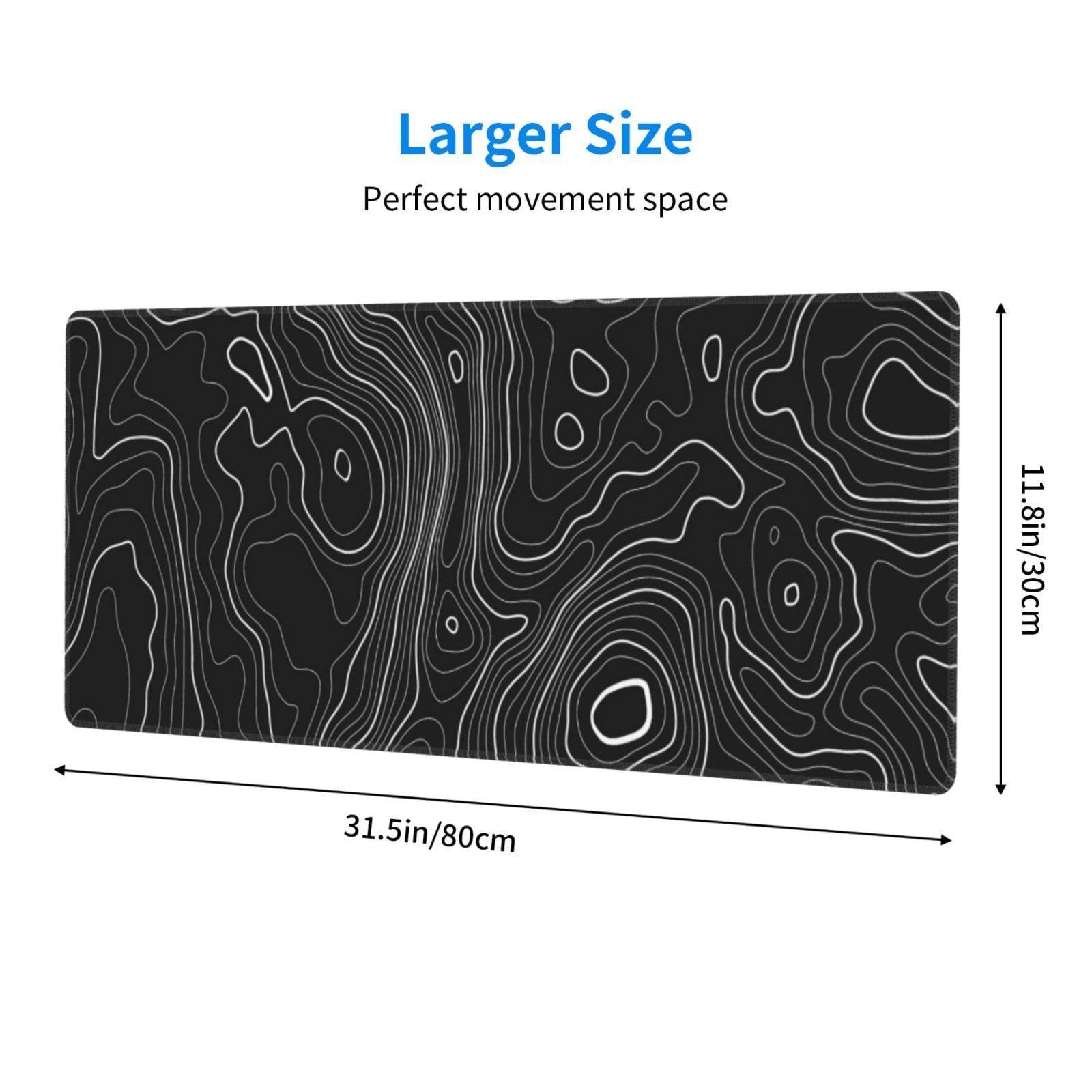 Larger Size  
Perfect movement space  

11.8in/30cm  
31.5in/80cm