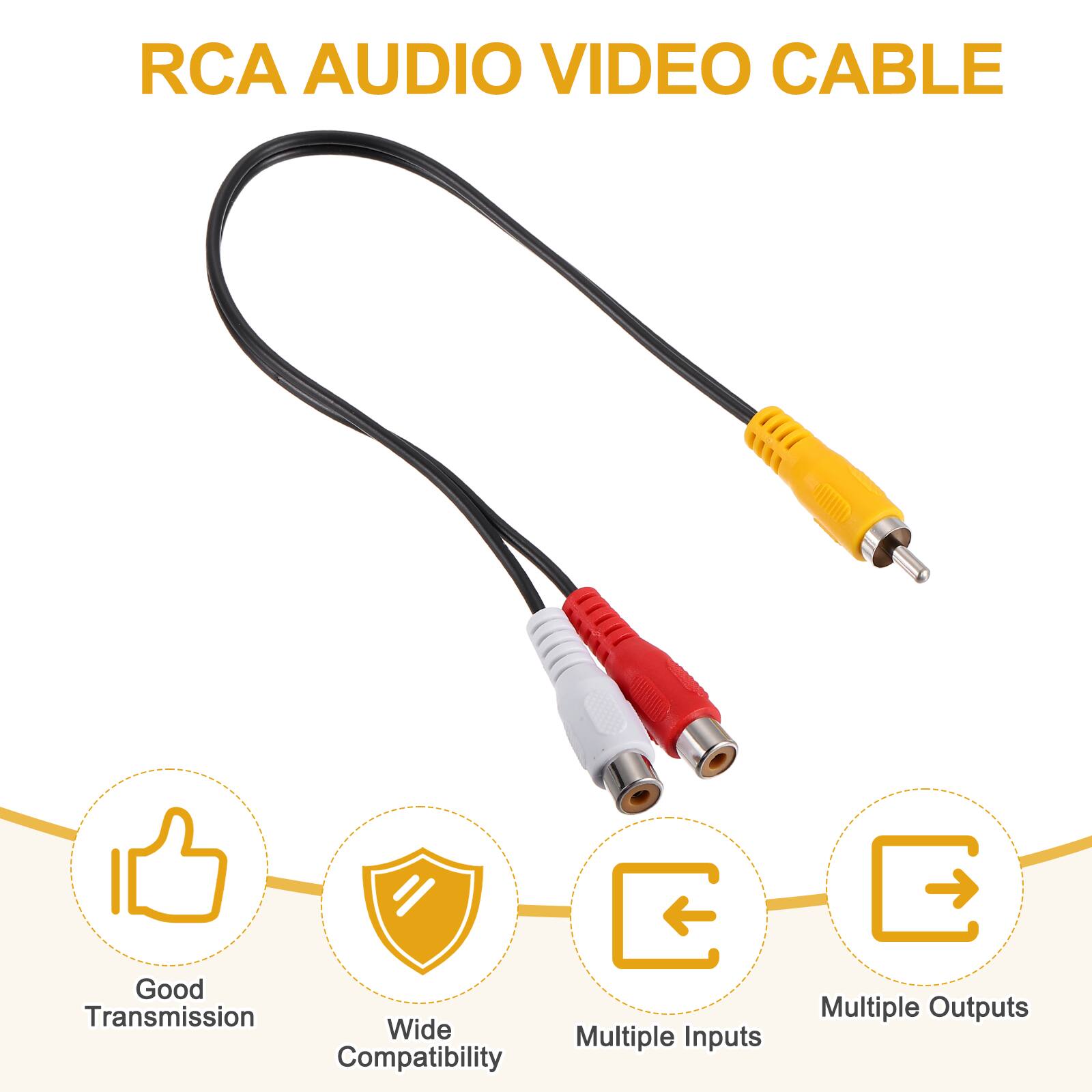 RCA AUDIO VIDEO CABLE

- Good Transmission
- Wide Compatibility
- Multiple Inputs
- Multiple Outputs