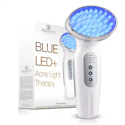 PROJECT E BEAUTY BLUE LED+ Acne Light Therapy
Reduction in the Appearance of Breakouts
Chemical Free - UV Free
Pulse Continuous Power Charge Pulse Continuous ON/OFF