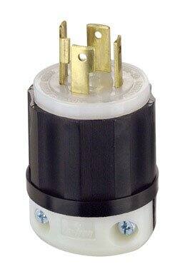 Leviton - Locking Nylon Plug 30 amps 3-Pole 4-Wire NEMA L14-30P - Black