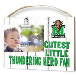 Jardine - Marshall Thundering Herd 8'' x 10'' Cutest Little Weathered Logo Clip Photo Frame - White