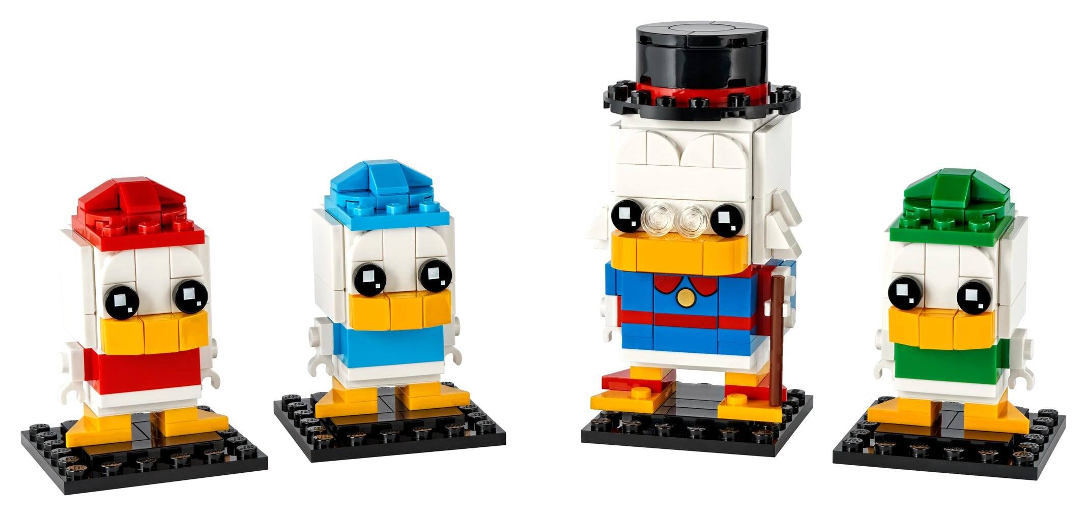 Alt View 1. LEGO - LEGO BrickHeadz: Disney Ducktales [Scrooge McDuck, Huey, Dewey & Louie #40477].