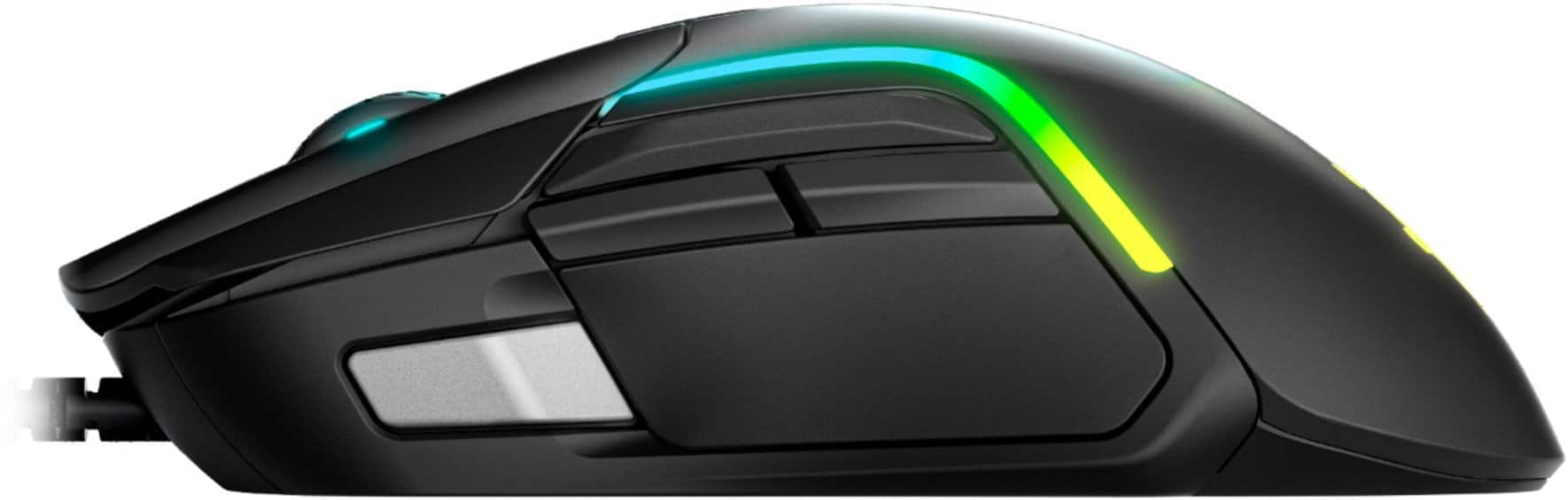 Alt View 20. SteelSeries - Rival 5 Wired Optical Gaming Mouse with RGB Lighting - Black.