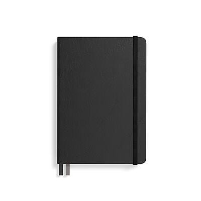 Alt View 3. TRU RED - Medium Flexible Cover Dotted Journal, 5 1/2" x 8" - Black.