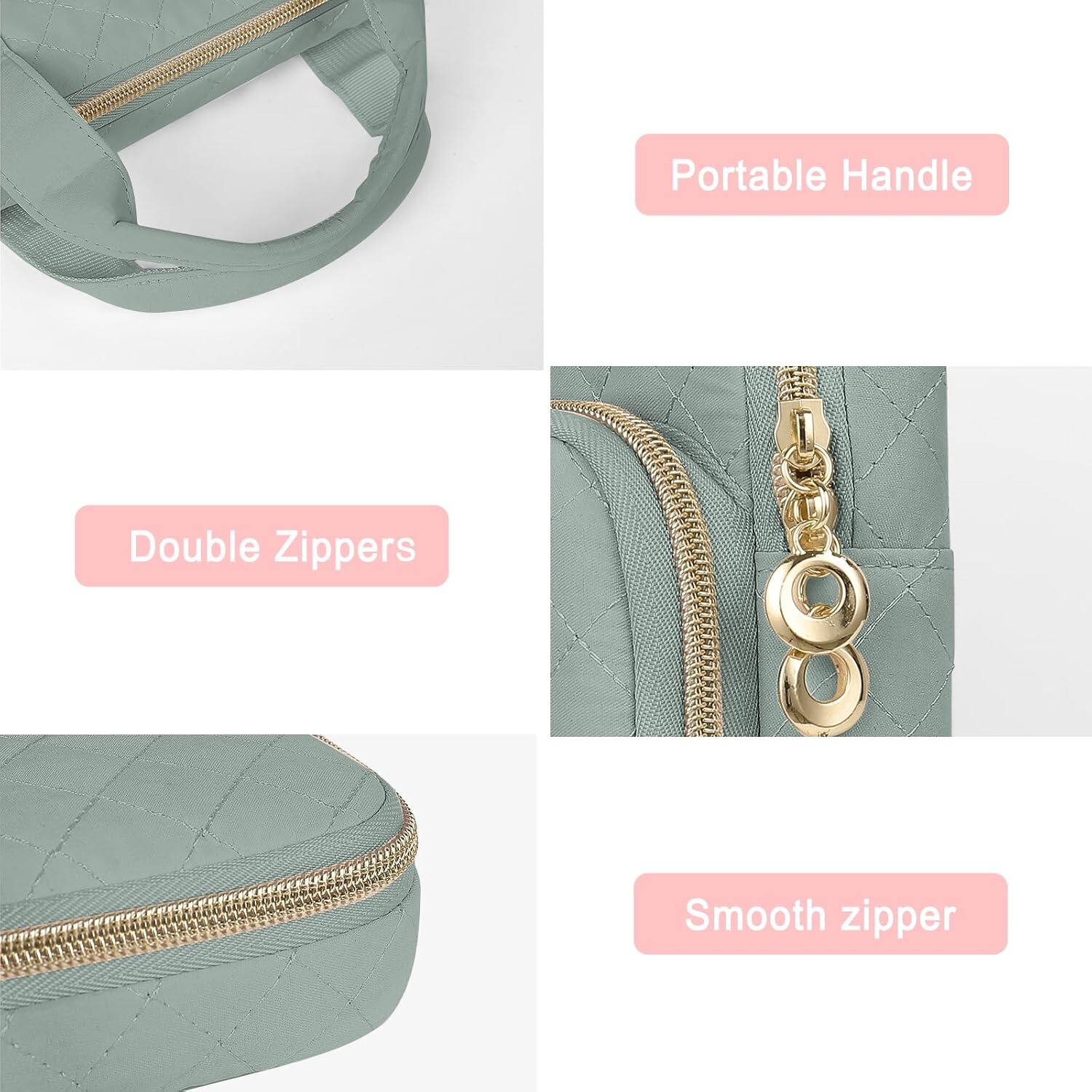 - Portable Handle
- Double Zippers
- Smooth zipper