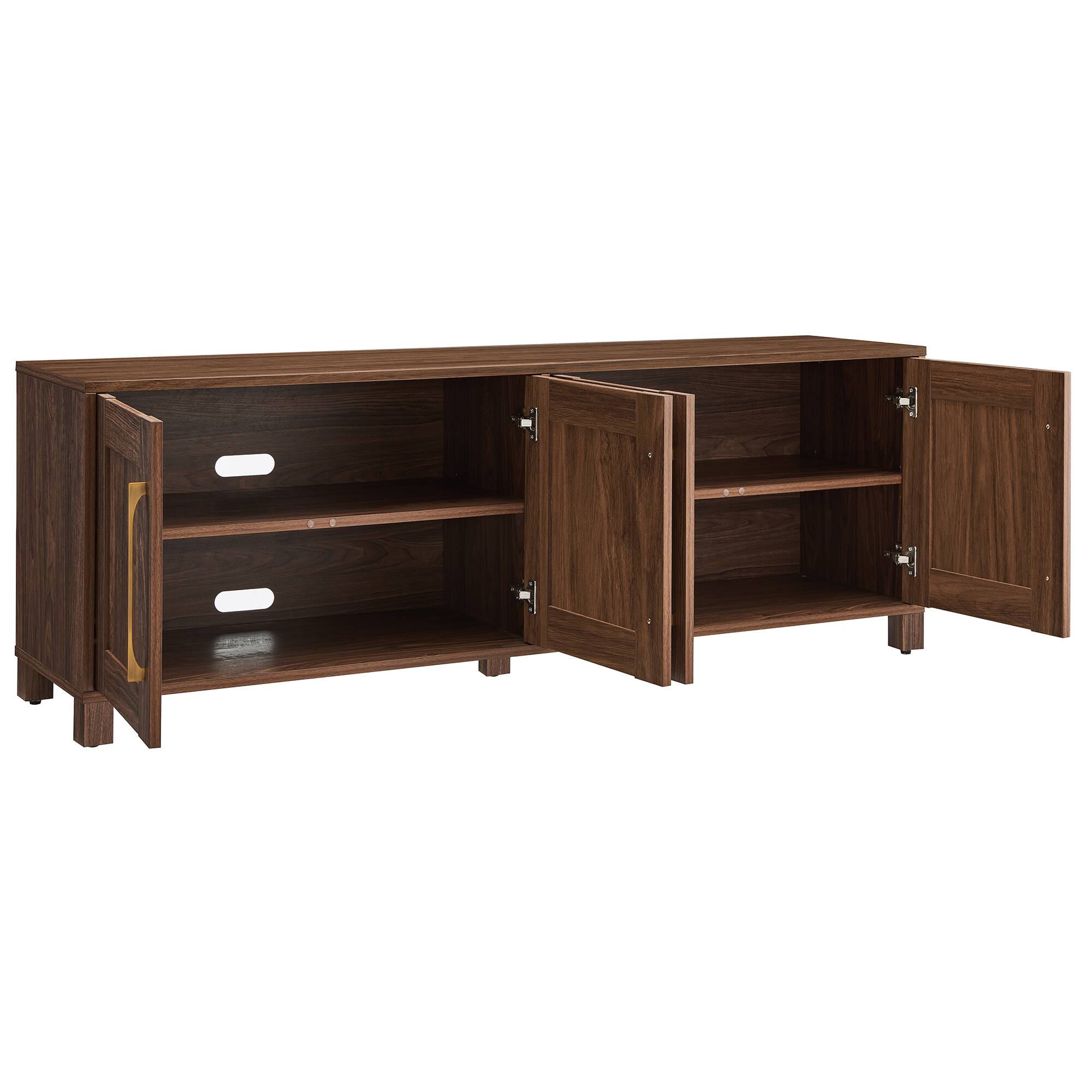 Alt View 20. Hudson&Canal - Chabot TV Stand for Most TVs up to 75" - Walnut.