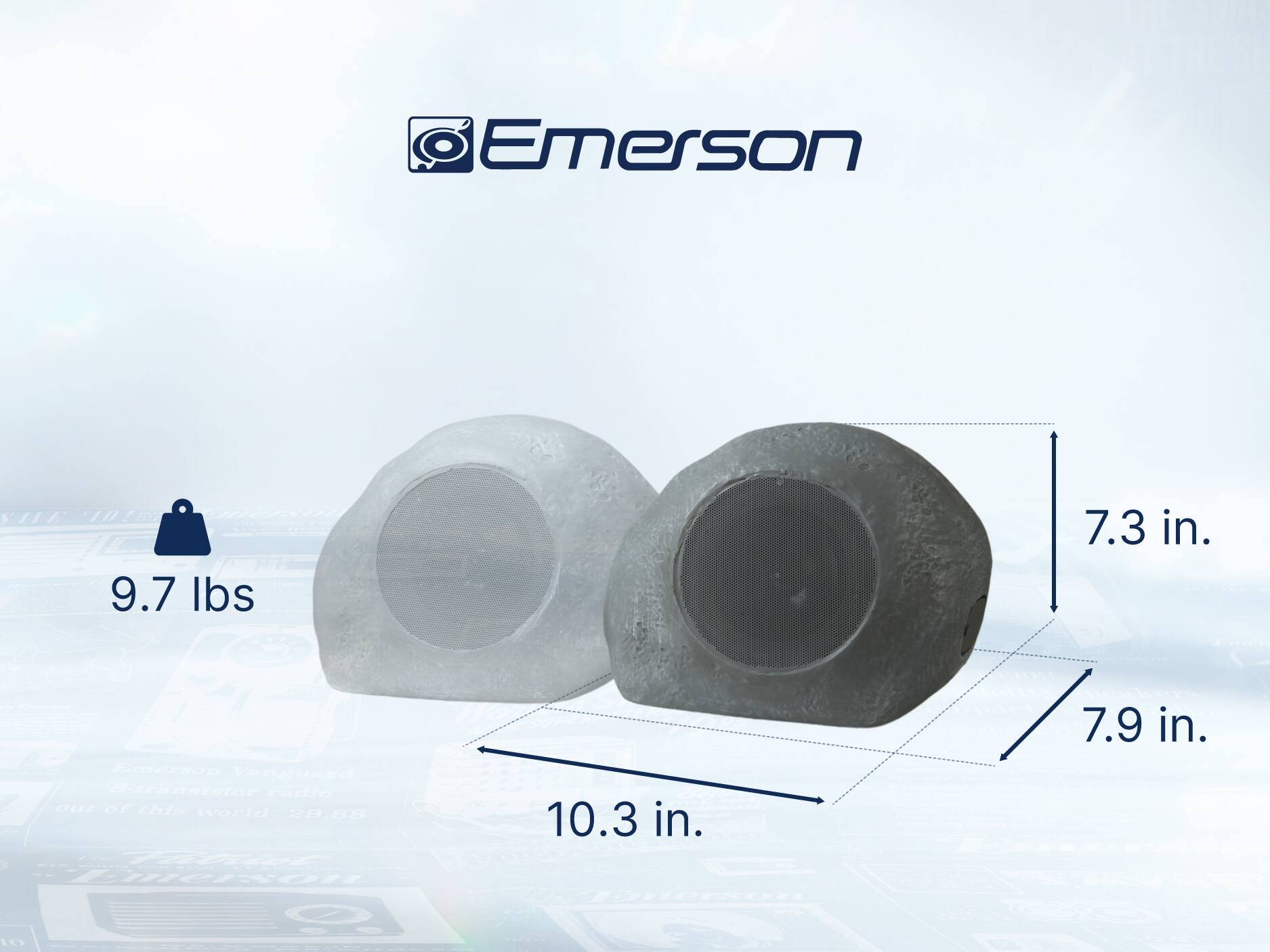 Emerson 102 9.7 lbs 7.3 in. 10.3 in. 7.9 in.