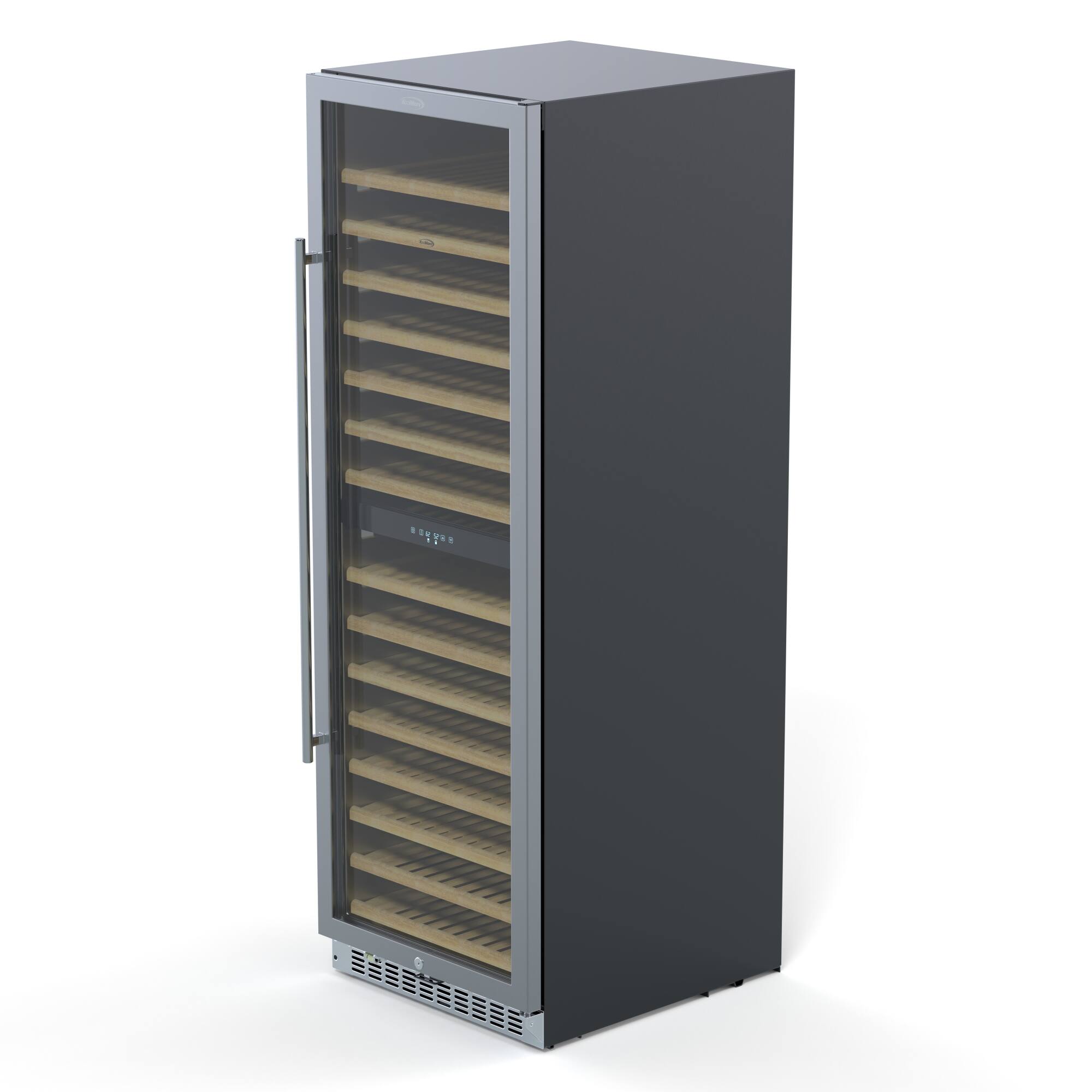 Back. Koolmore - 23 in. Dual Zone, Full Glass Door, Wine Cooler Refrigerator, Freestanding or Built-In Unit, 15.1 cu ft. KM-CW155DZ-SS - Stainless Steel.