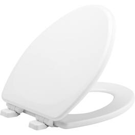 Mayfair by Bemis Lannon Slow Close Elongated Enameled Wood Toilet Seat - White