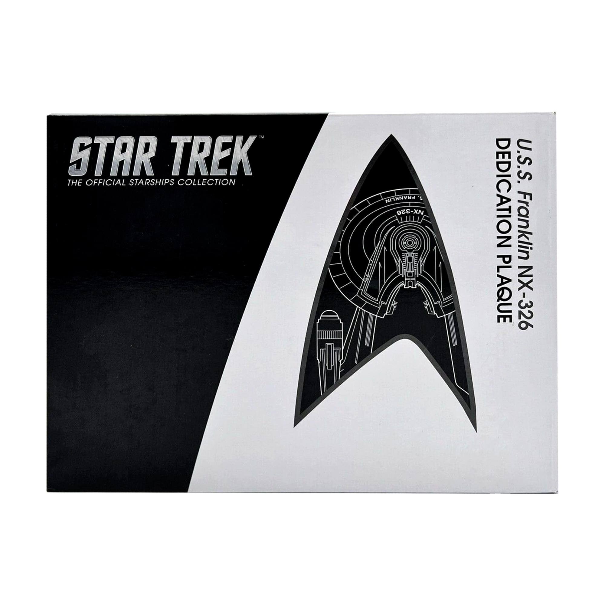 - STAR TREK THE OFFICIAL STARSHIPS COLLECTION FRANKLIN 1 NR OZE-XN U.S.S. DEDICATION Franklin PLAQUE NX-326