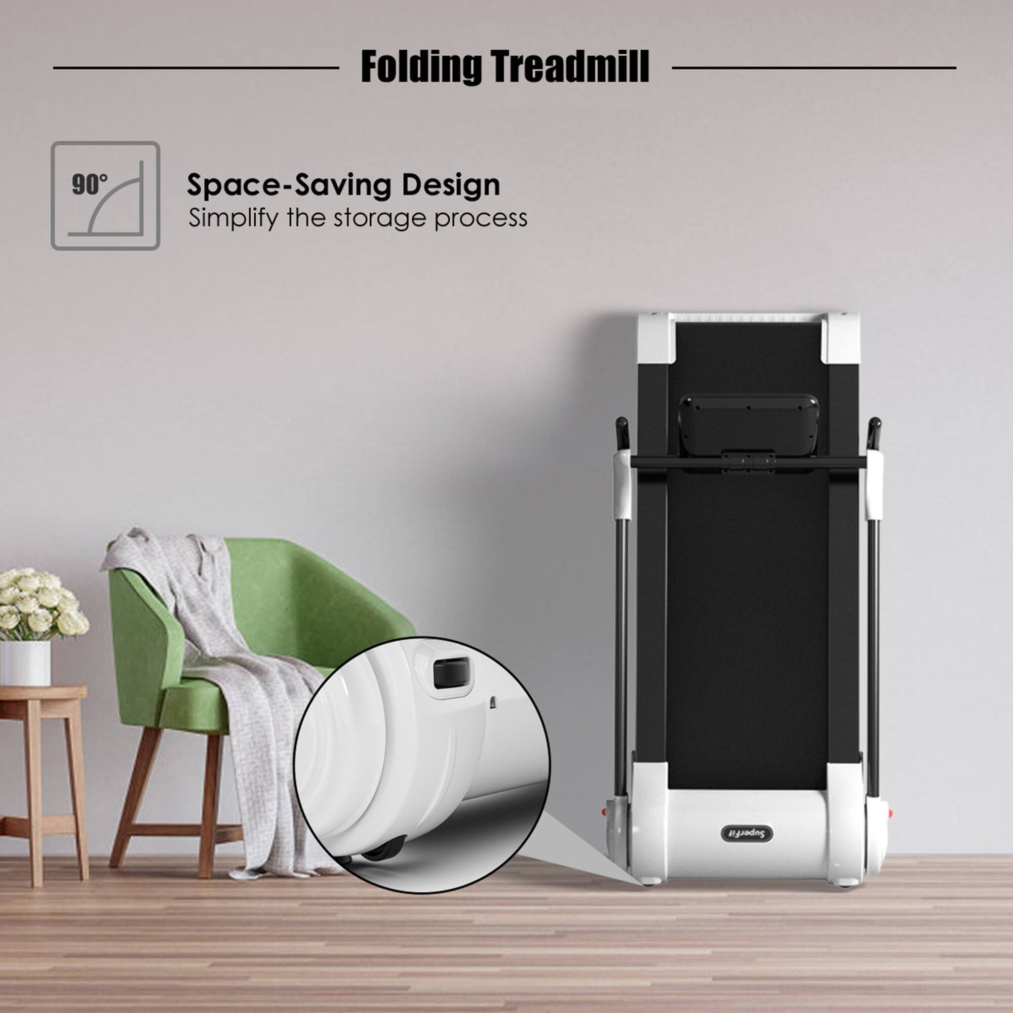 Folding Treadmill

Space-Saving Design
Simplify the storage process