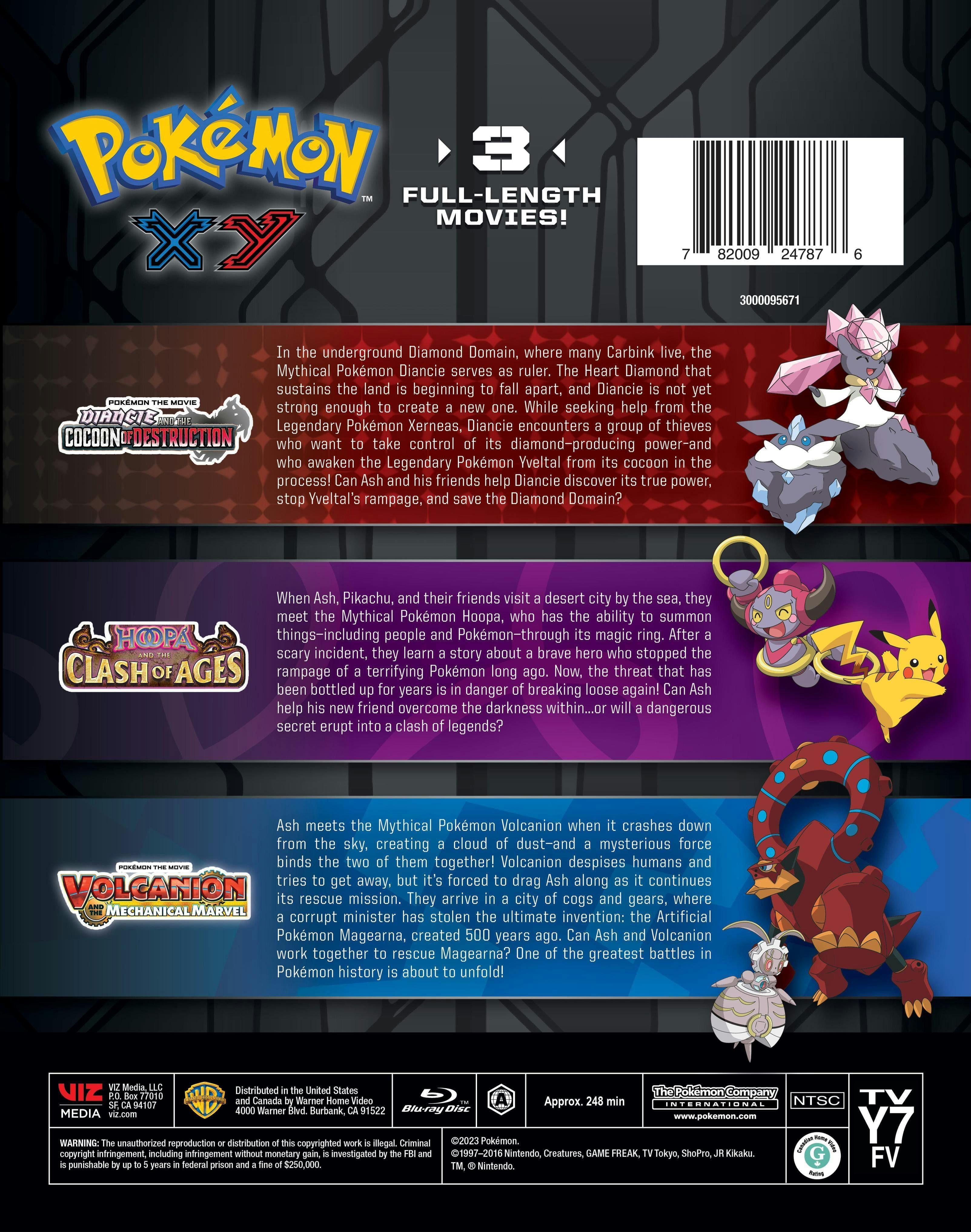 Pokémon XY Mega 3 Movie Collection (Box Set) [Blu ray] [Standard