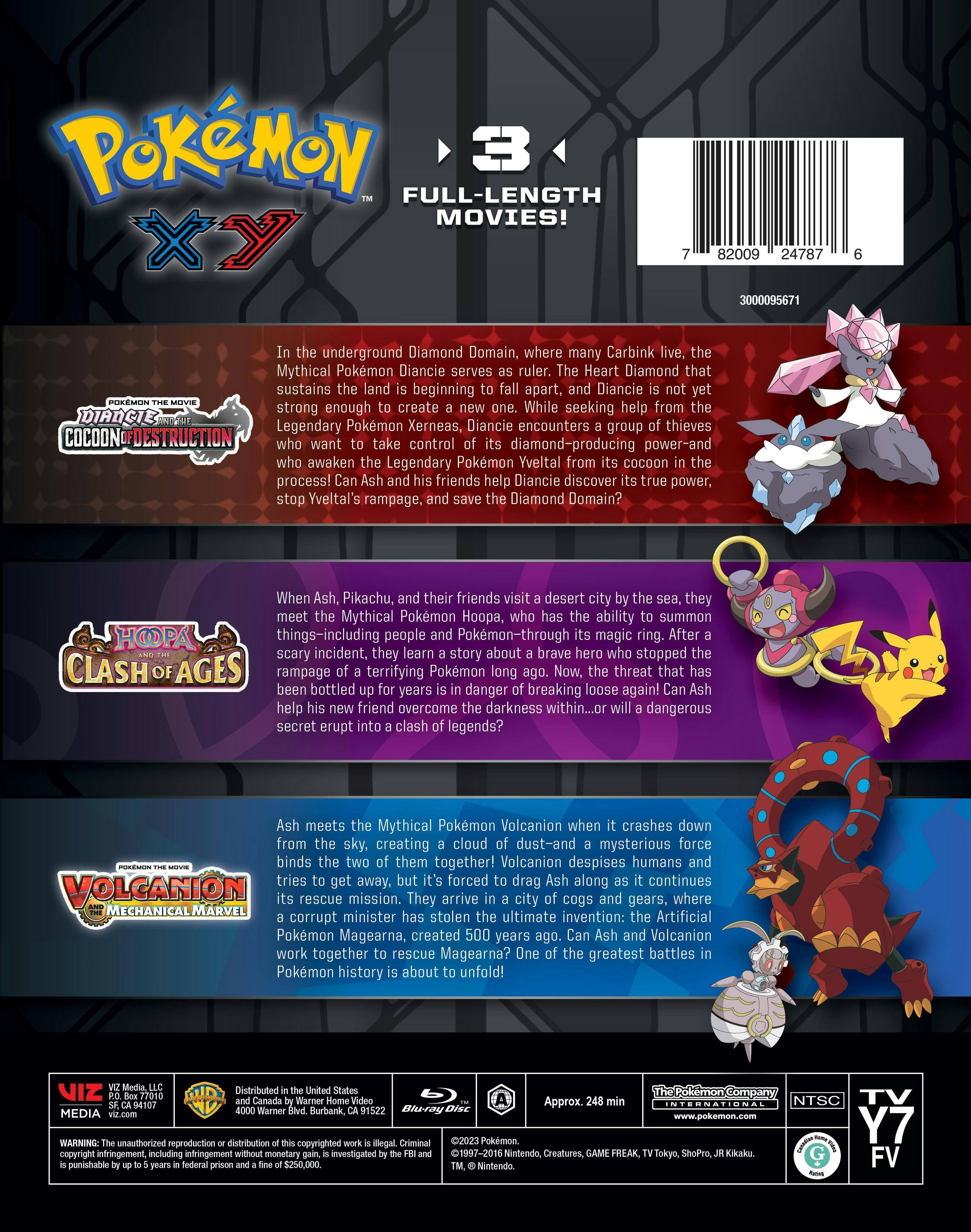 Back. Pokémon XY Mega 3-Movie Collection (Box Set) [Blu-ray].