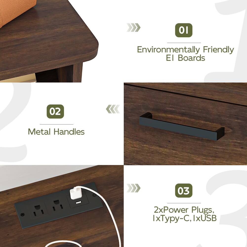 01  
Environmentally Friendly EI Boards  

02  
Metal Handles  

03  
2x Power Plugs, 1x Typy-C, 1x USB