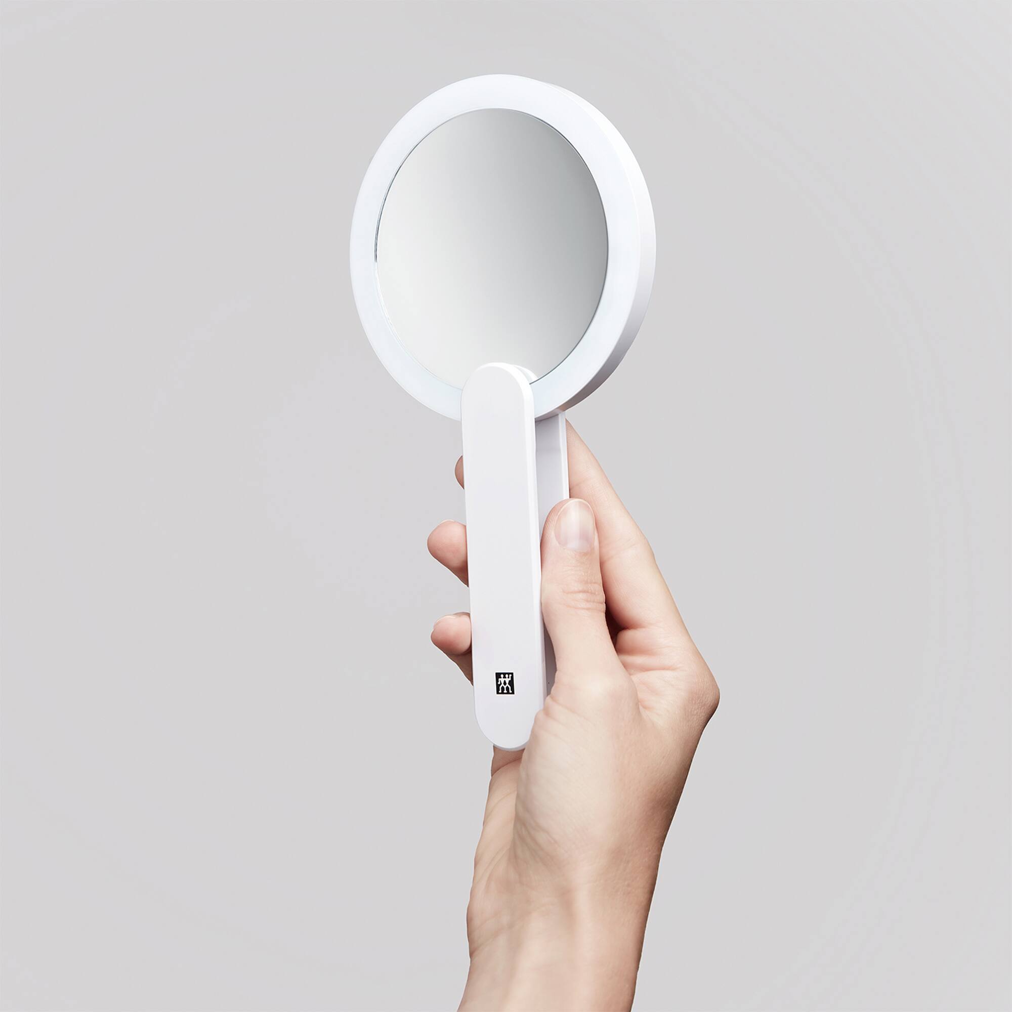 Alt View 5. ZWILLING - ZWILLING Makeup Mirror (10X magnification, LED rechargeable, 360 degree rotating handle, daylight white), Premium, White - White.