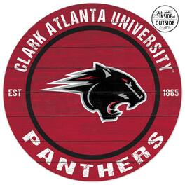 Jardine - Clark Atlanta University Panthers 20'' x 20'' Indoor/Outdoor Circle Sign - Black
